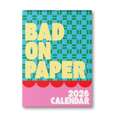 Bad on Paper Calendar 2026 (Spiral Medium)