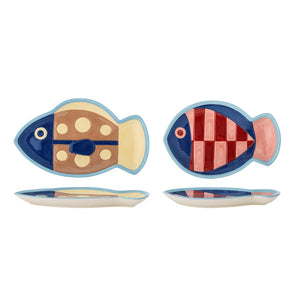 Willy Plate - Yellow/Blue Spots