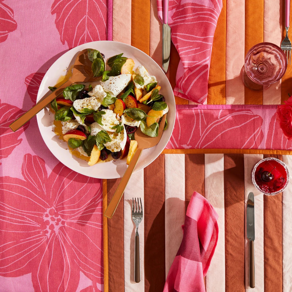 bonnie and neil big stripe cerise napkin in set of four