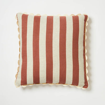 Bold Stripe Berry Pink 60x60cm cushion