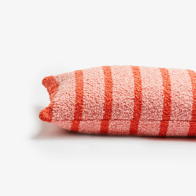 Boucle Pink Thin Stripe 60x40cm Cushion