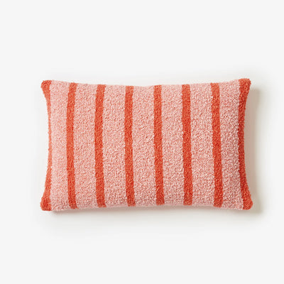 Boucle Pink Thin Stripe 60x40cm Cushion