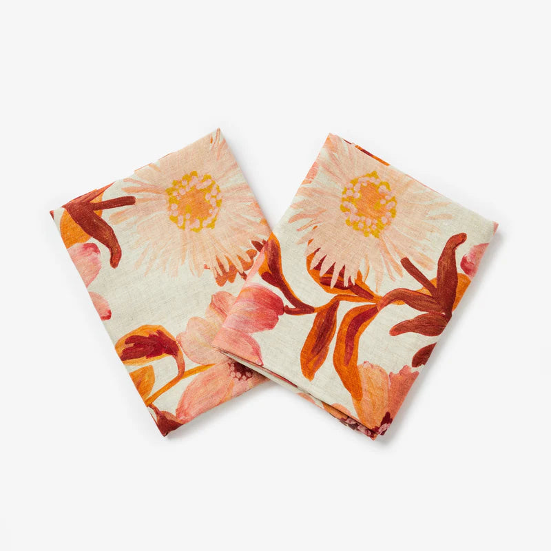 Cornflower Tan Euro Pillowcases (set of two)