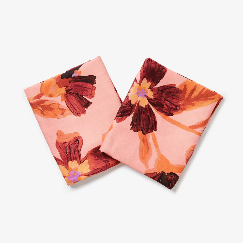 Cosmos Pink Euro Pillowcases (set of two)