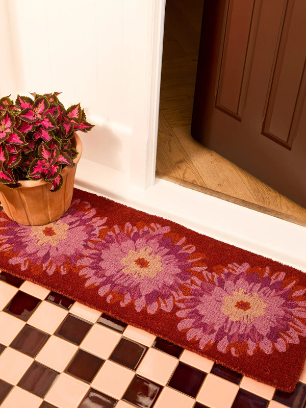 Dahlia Pink Long Doormat