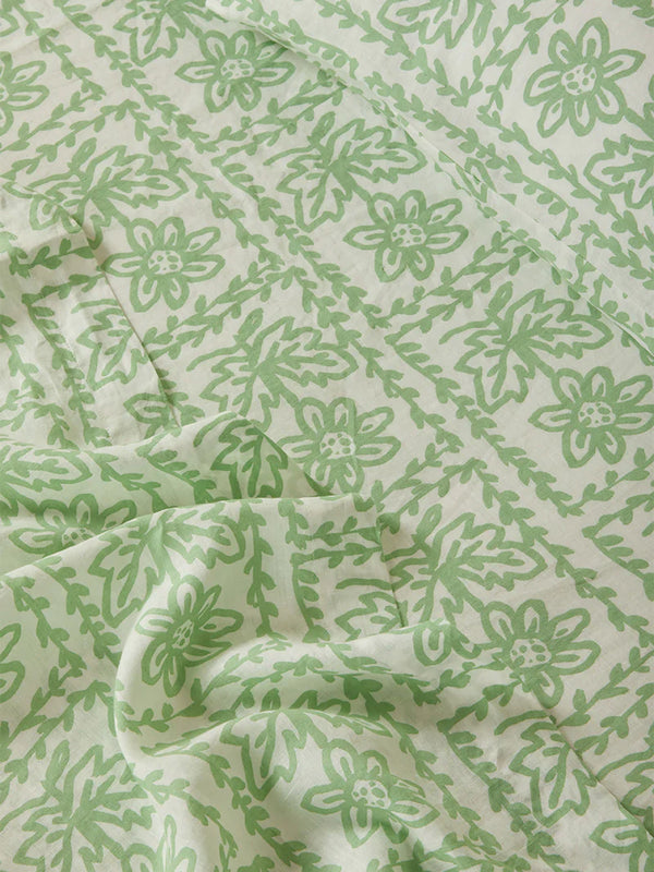 Daisy Sage Flat Sheet