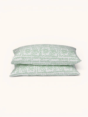 Daisy Sage Standard Pillowcases