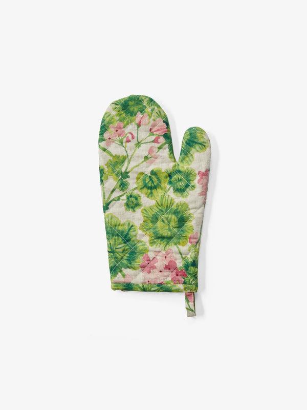 Geranium Oven Mitt