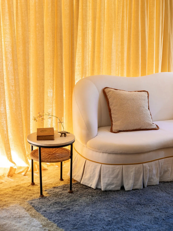 Grain Cream 50cm Cotton Cushion