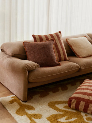 Grain Cream 50cm Cotton Cushion