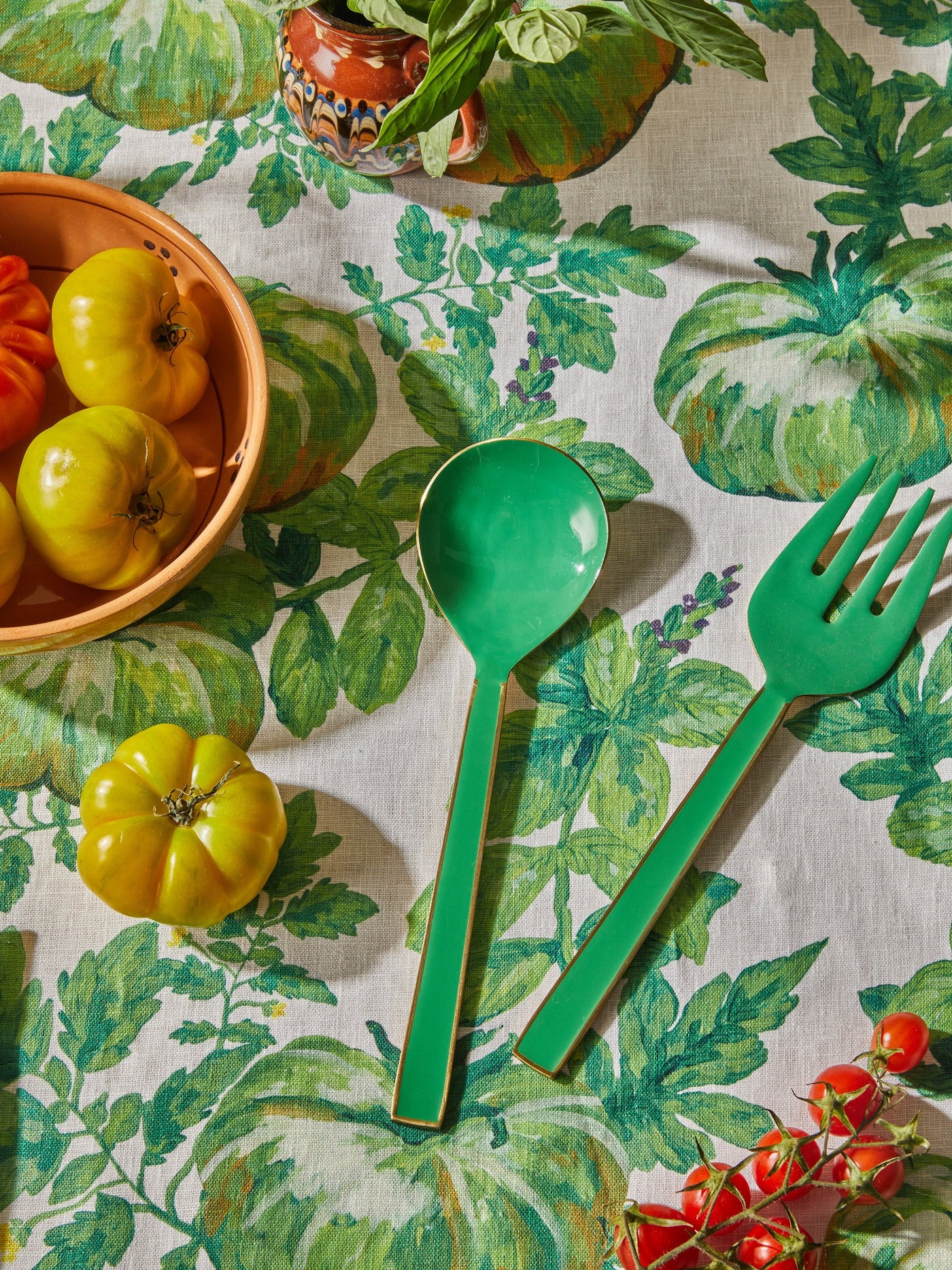 Heirloom Green Round Tablecloth