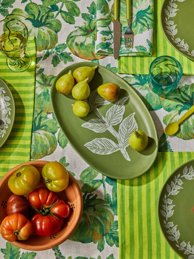 Heirloom Green Round Tablecloth