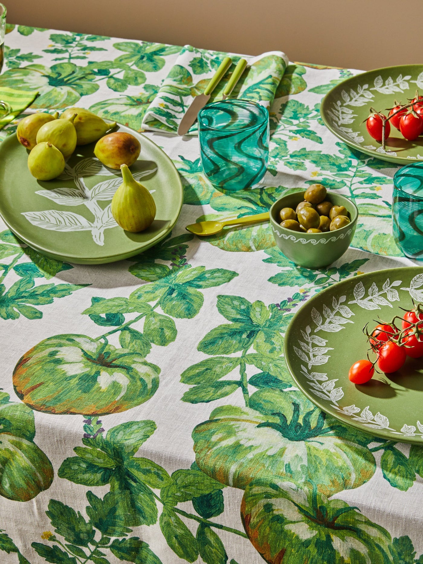 Heirloom Green Tablecloth