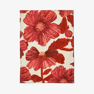 Leon Cerise Tea Towel