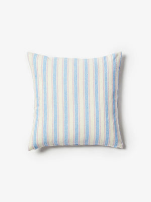 Linear Blue 50cm Linen Cushion