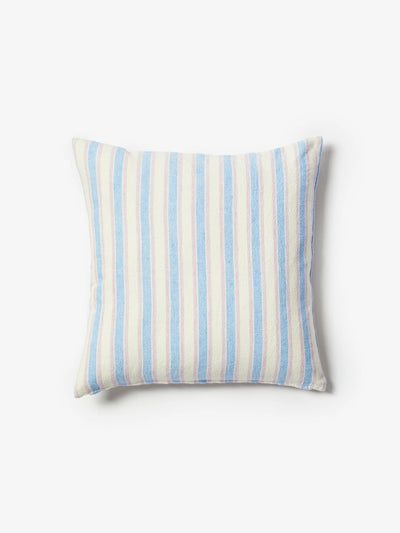 Linear Blue 50cm Linen Cushion