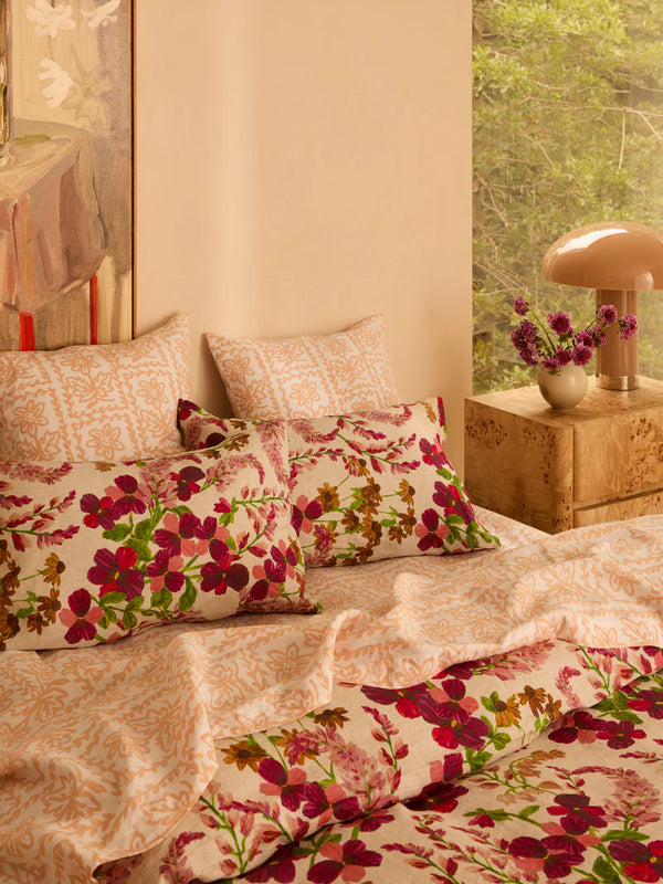 Lupin Multi Linen Quilt Cover
