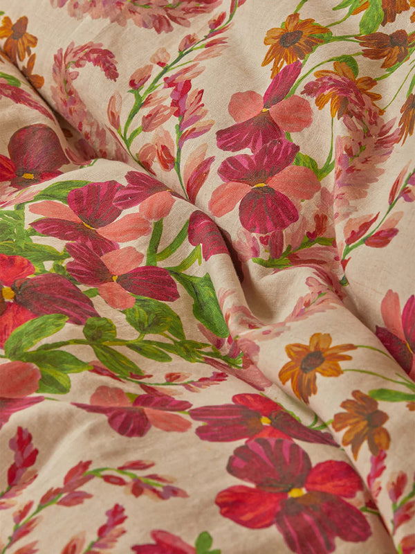 Lupin Multi Linen Quilt Cover