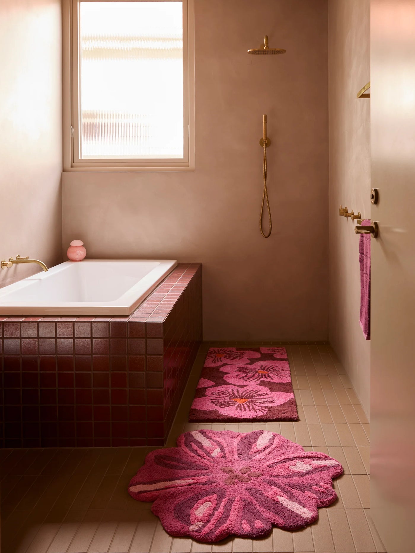 Meadow Pink Bath Mat
