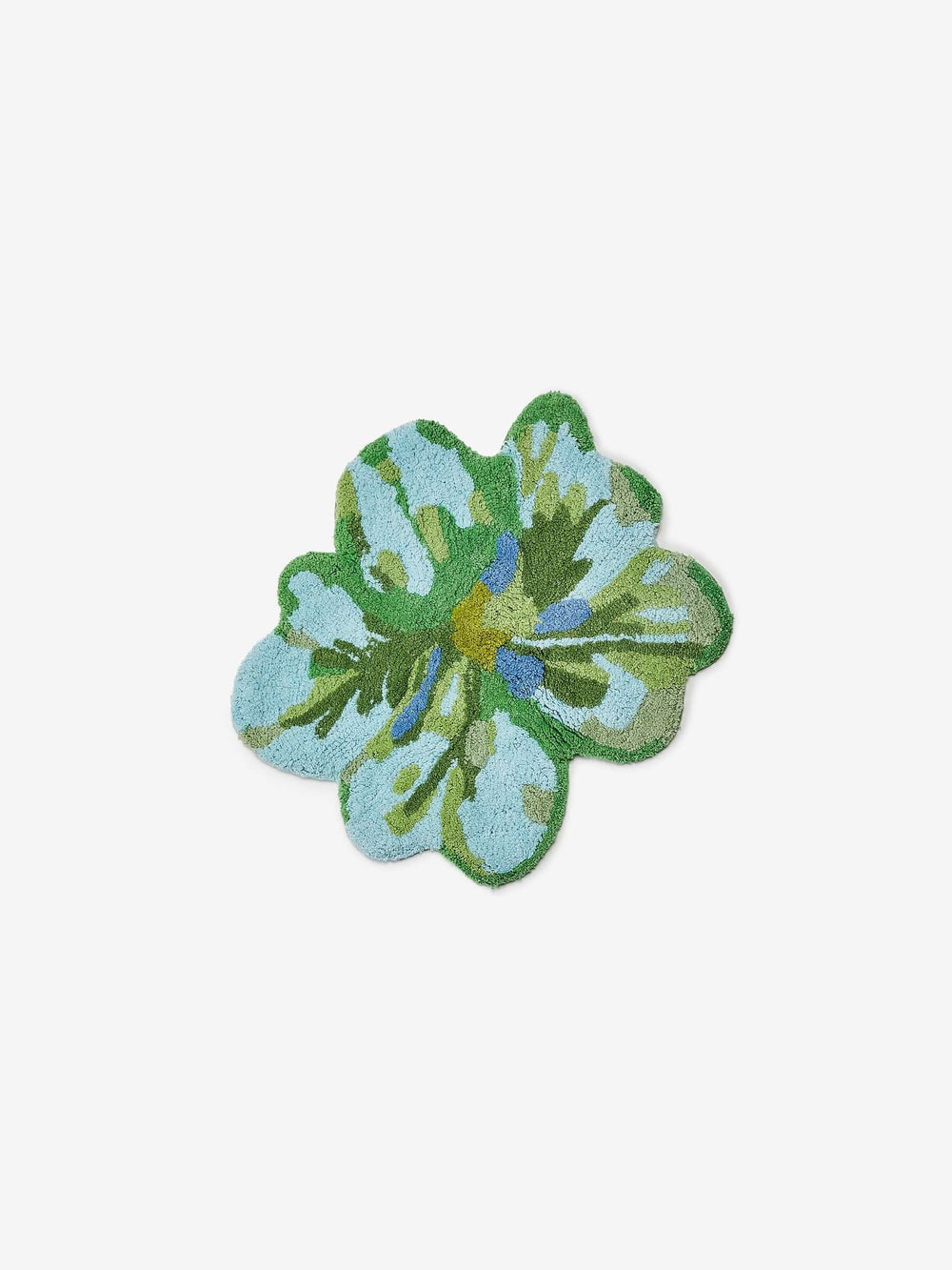 Mini Tulip Blue Green Bath Mat