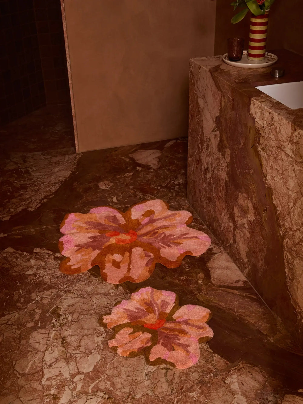 Mini Tulip Tan Bath Mat