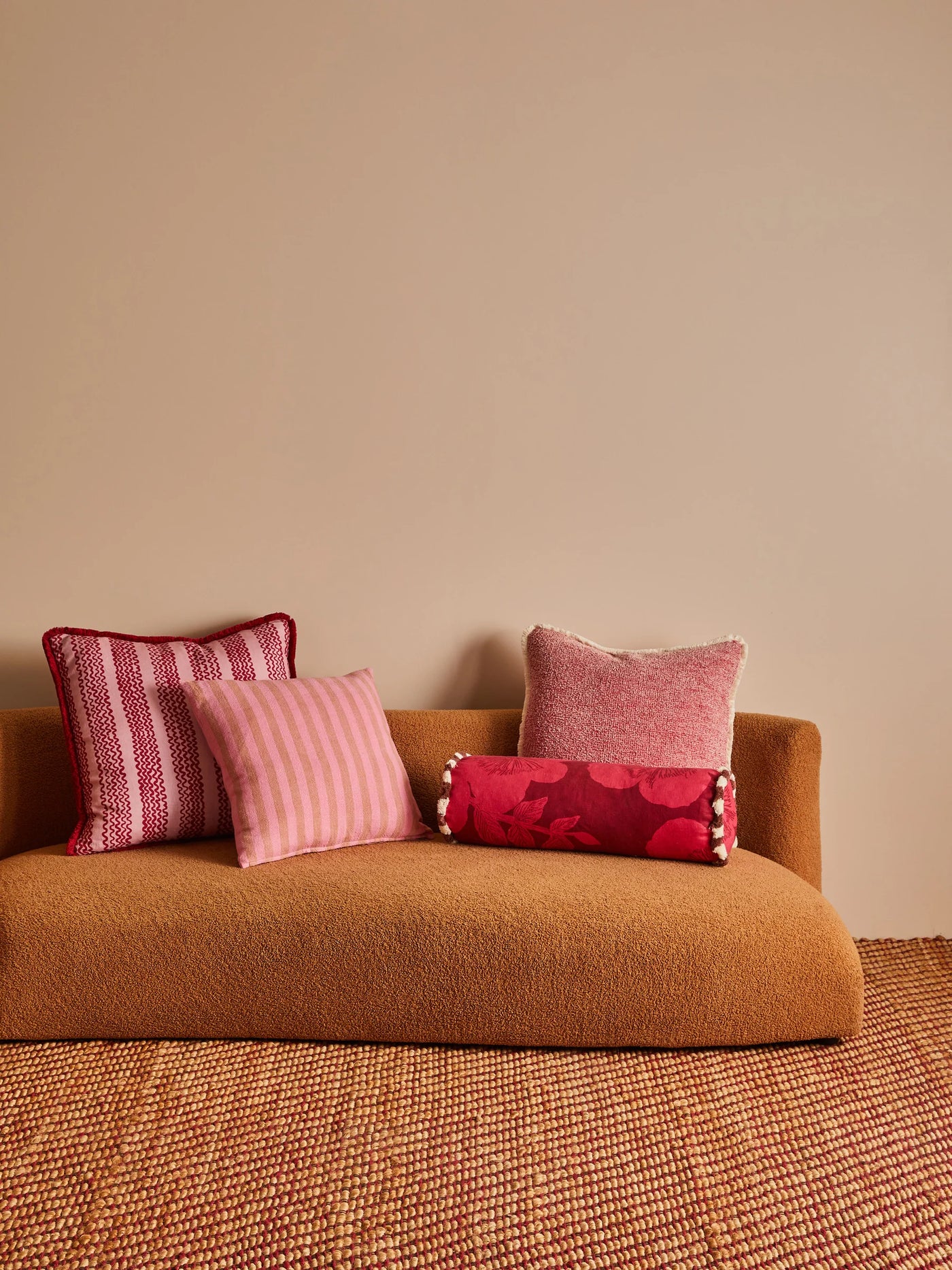 Mini Wave Pink 60cm cushion
