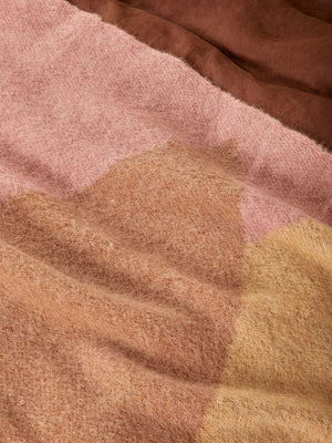 Mohair Geometric Throw - Pink