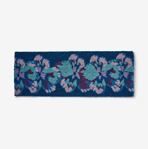 Pansy Blue Long Door Mat