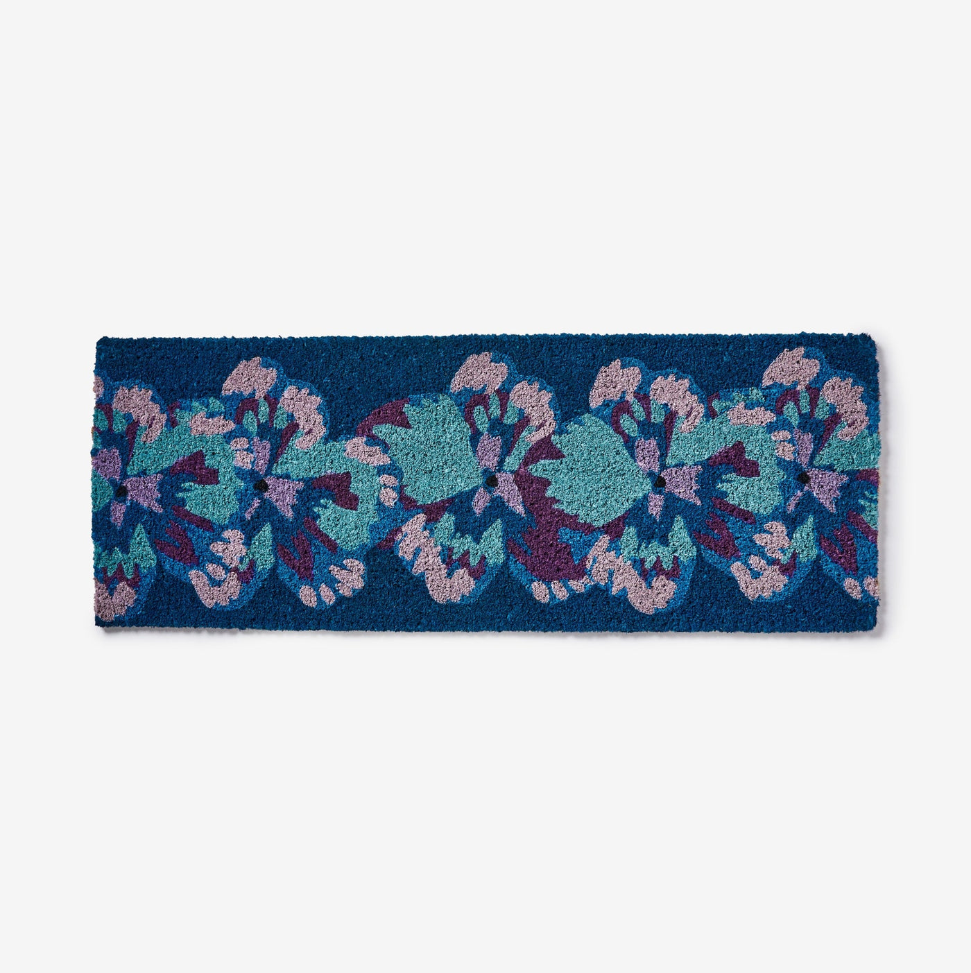 Pansy Blue Long Door Mat