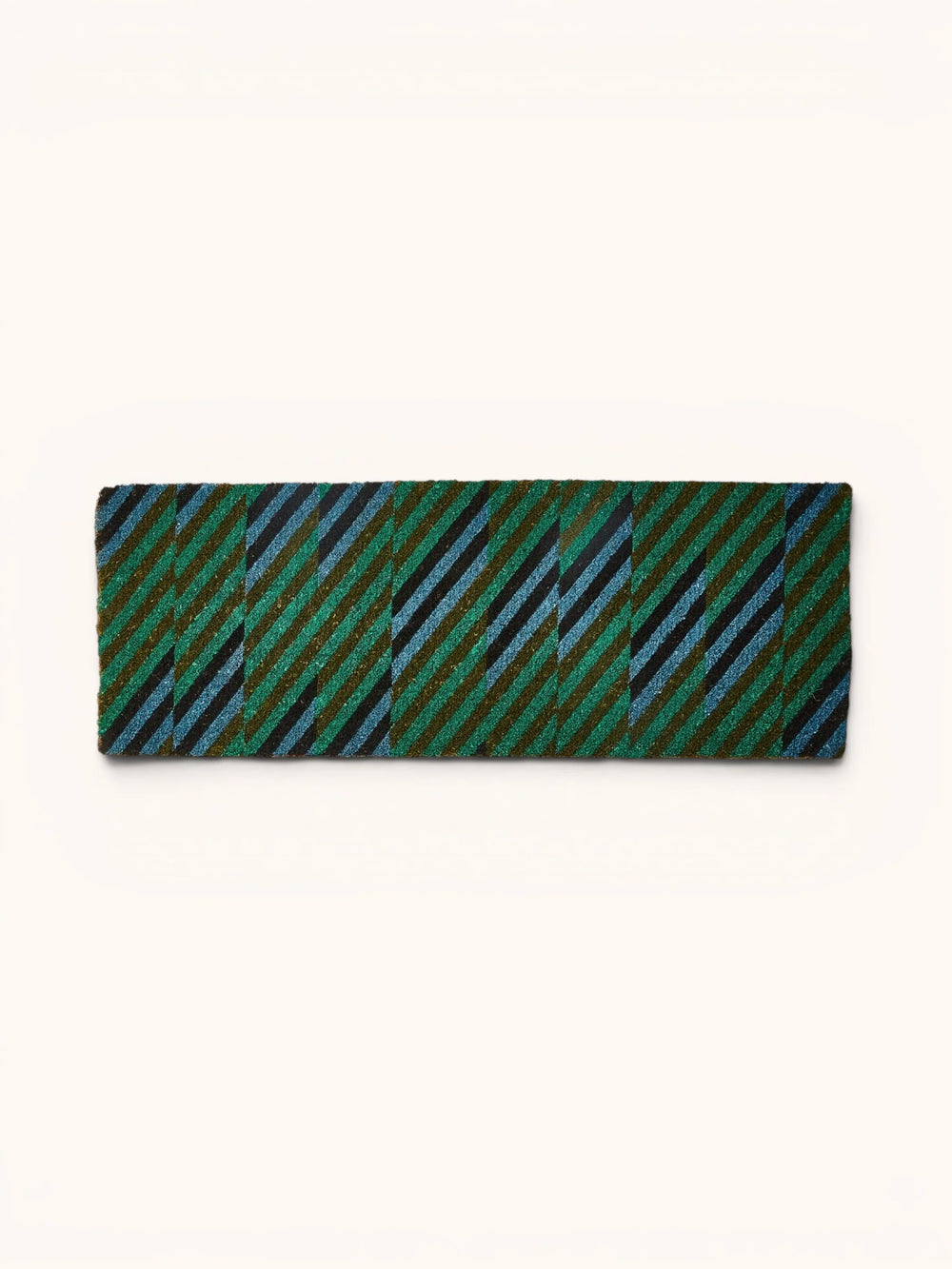 Patchwork Blue Green Long Doormat