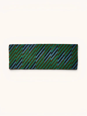 Patchwork Blue Green Long Doormat