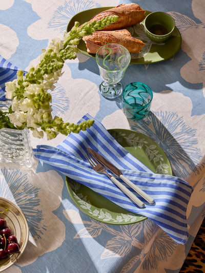 Pinstripe Blue Napkins (set of 4)