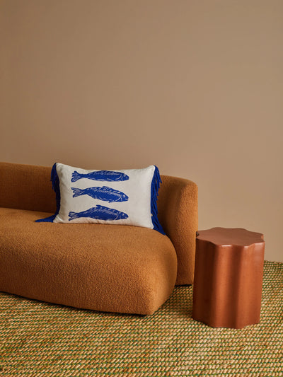 Sardines Blue 60x40cm cushion
