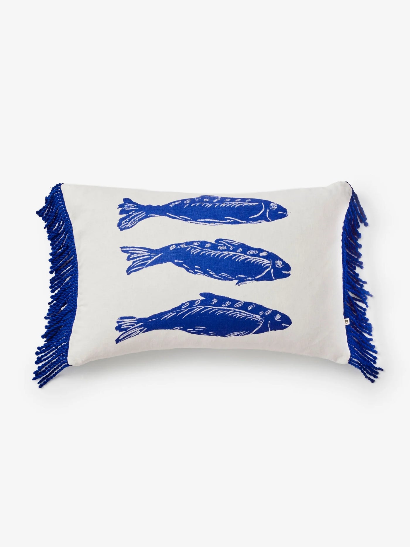 Sardines Blue 60x40cm cushion