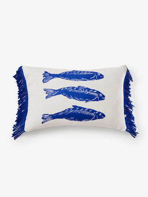 Sardines Blue 60x40cm cushion