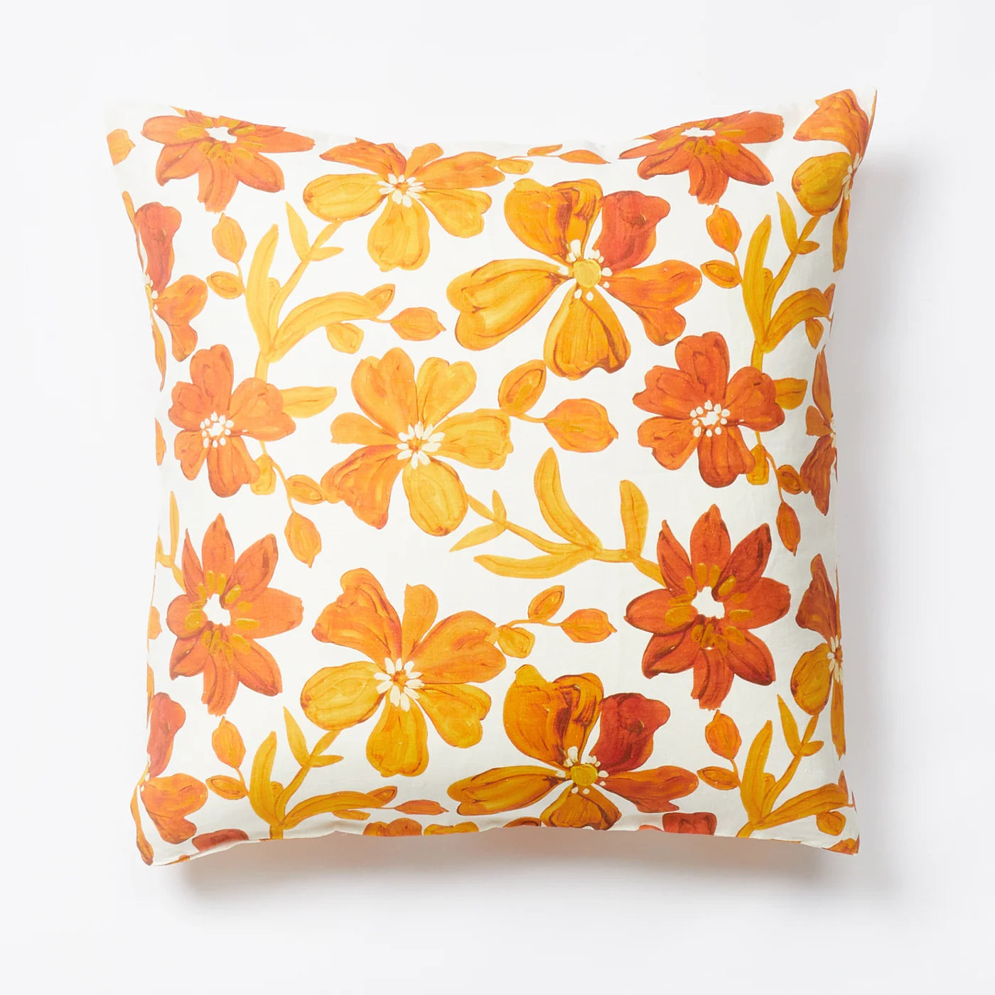 Small Dogwood Rust European Pillowcase