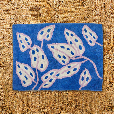 Spotted Begonia Blue - Bathmat