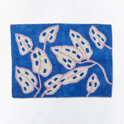 Spotted Begonia Blue - Bathmat