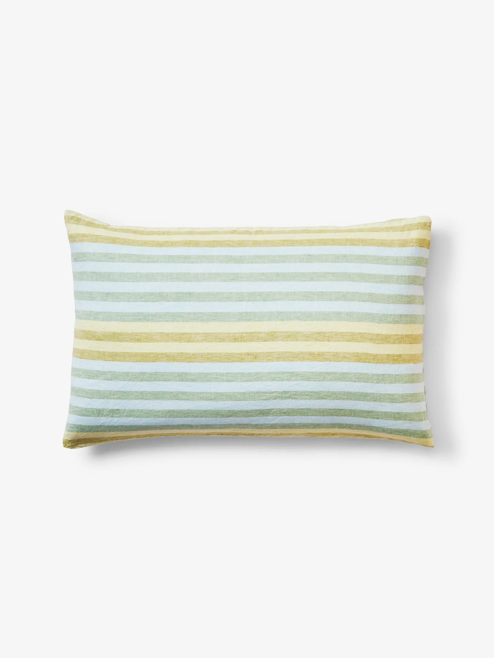 Stripe Blue Green Linen Standard Pillowcases