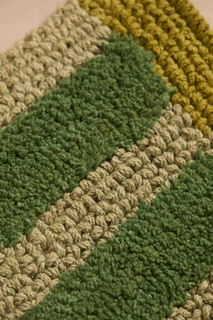 Stripe Reversible Khaki Bath Mat