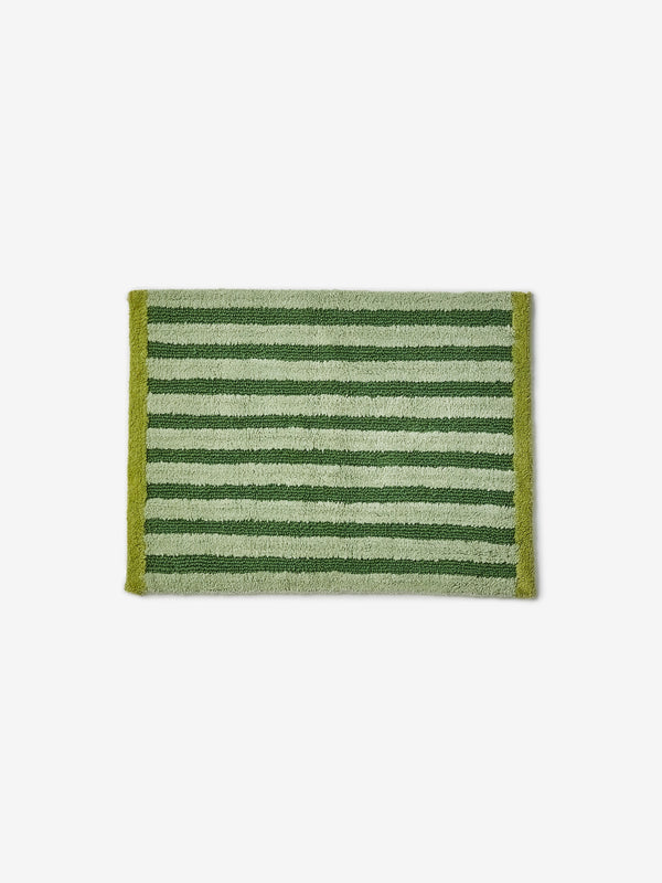 Stripe Reversible Khaki Bath Mat
