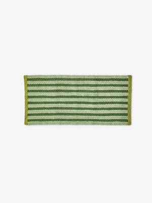 Stripe Reversible Khaki Long Bath Mat