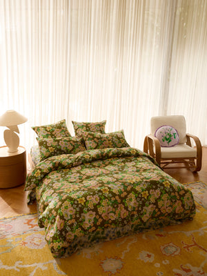 bonnie-neil-buttercup-olive-quilt-cover