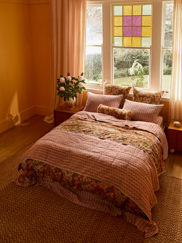 bonnie-neil-buttercup-rust-petit-madeline-pink-quilted-throw