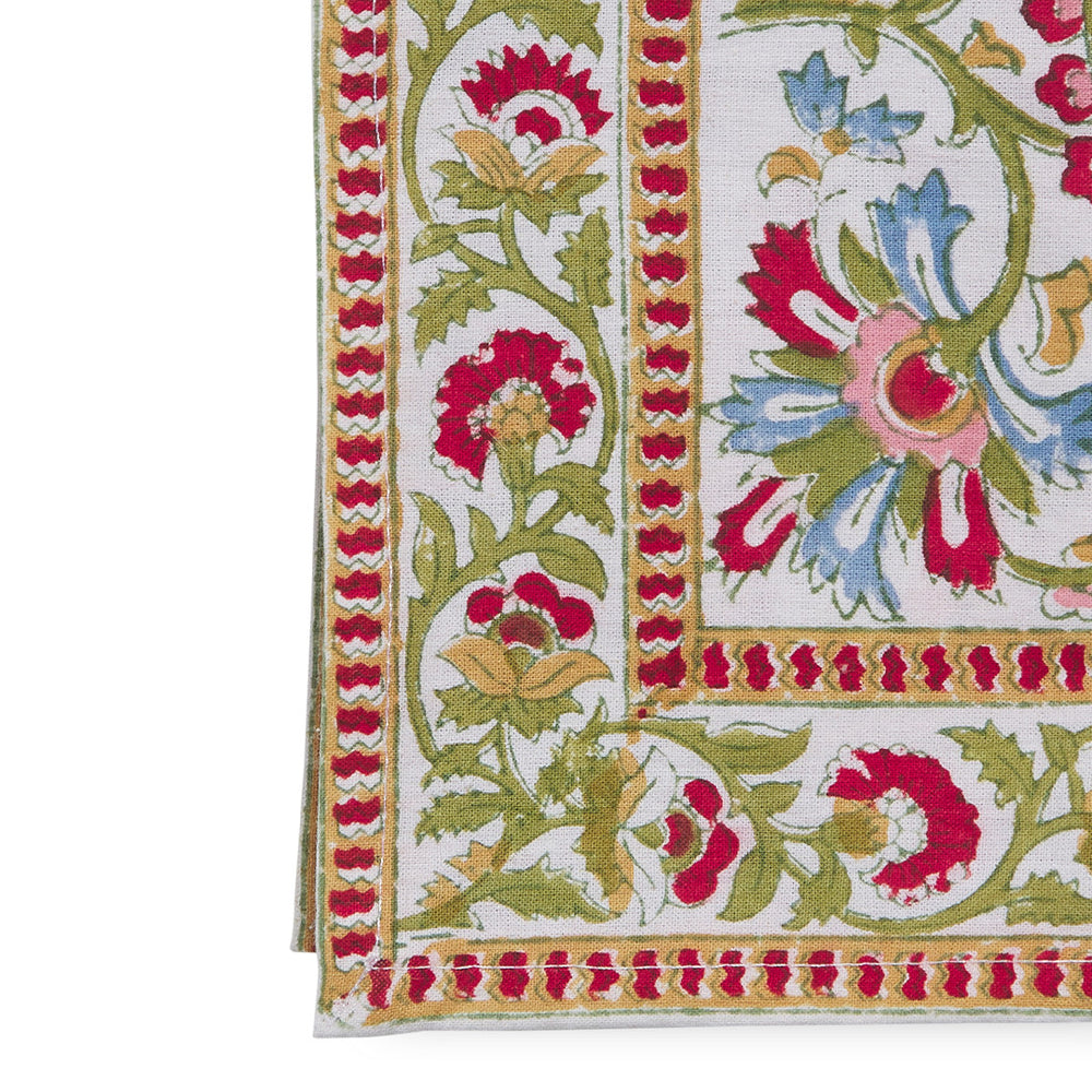 folded canvas and sasson tableau paisley napkin in set of 4