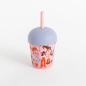 Cowgirl Mini Smoothie Cup & Straw