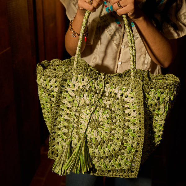 sage-x-clare-solara-crochet-bag-hunter-green