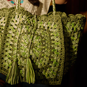 sage-x-clare-solara-crochet-bag-hunter-green