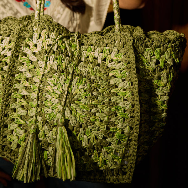 sage-x-clare-solara-crochet-bag-hunter-green