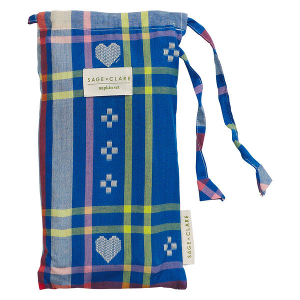 sage-x-clare-josephine-cotton-napkin-set-blue-bell